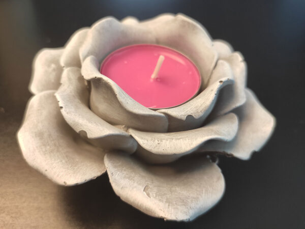 Rosenblüte Teelicht – Bild 2