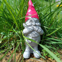 Gartenzwerg «ich sage nichts» - 18 cm
