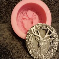 Silikonform Hirschmedaillon