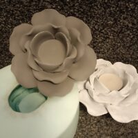 Silikonform Rosenteelicht